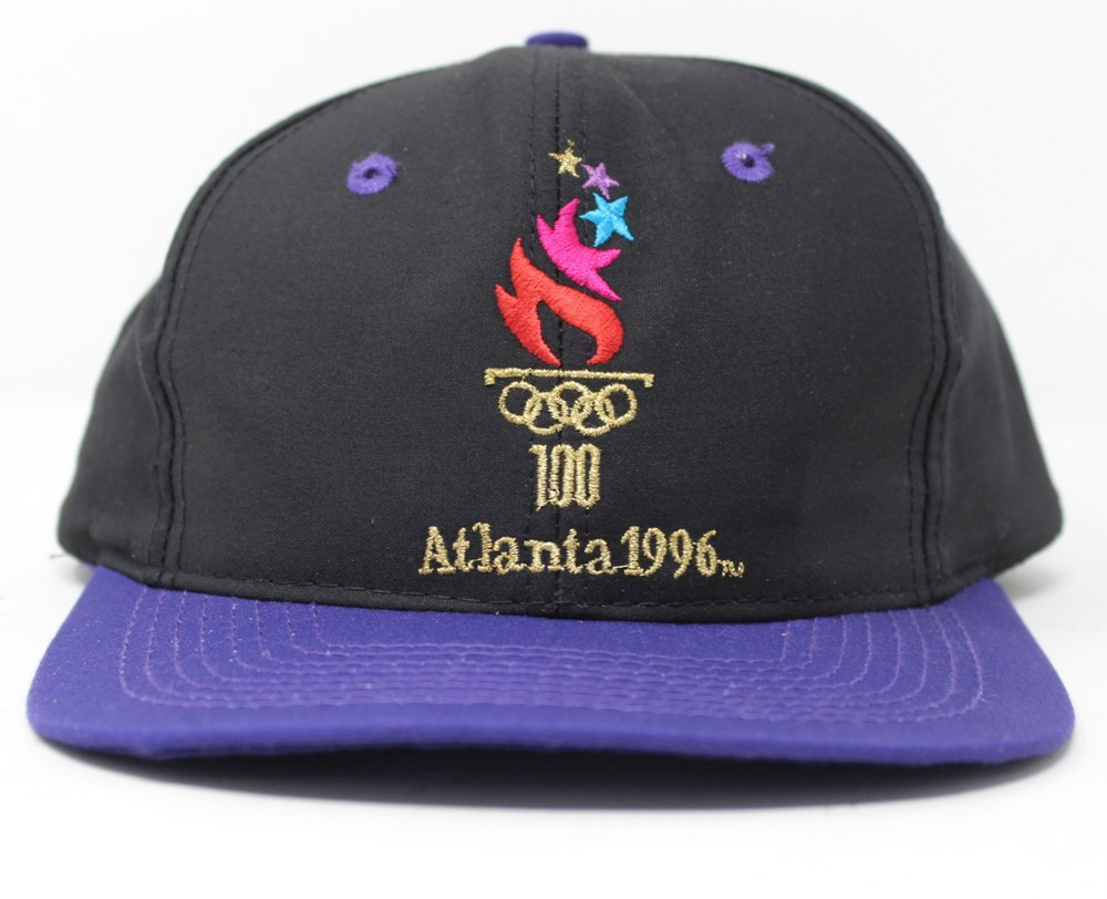Vintage 1996 Atlanta Olympics 100th Logo 7 Baseball Hat Cap Adjustable